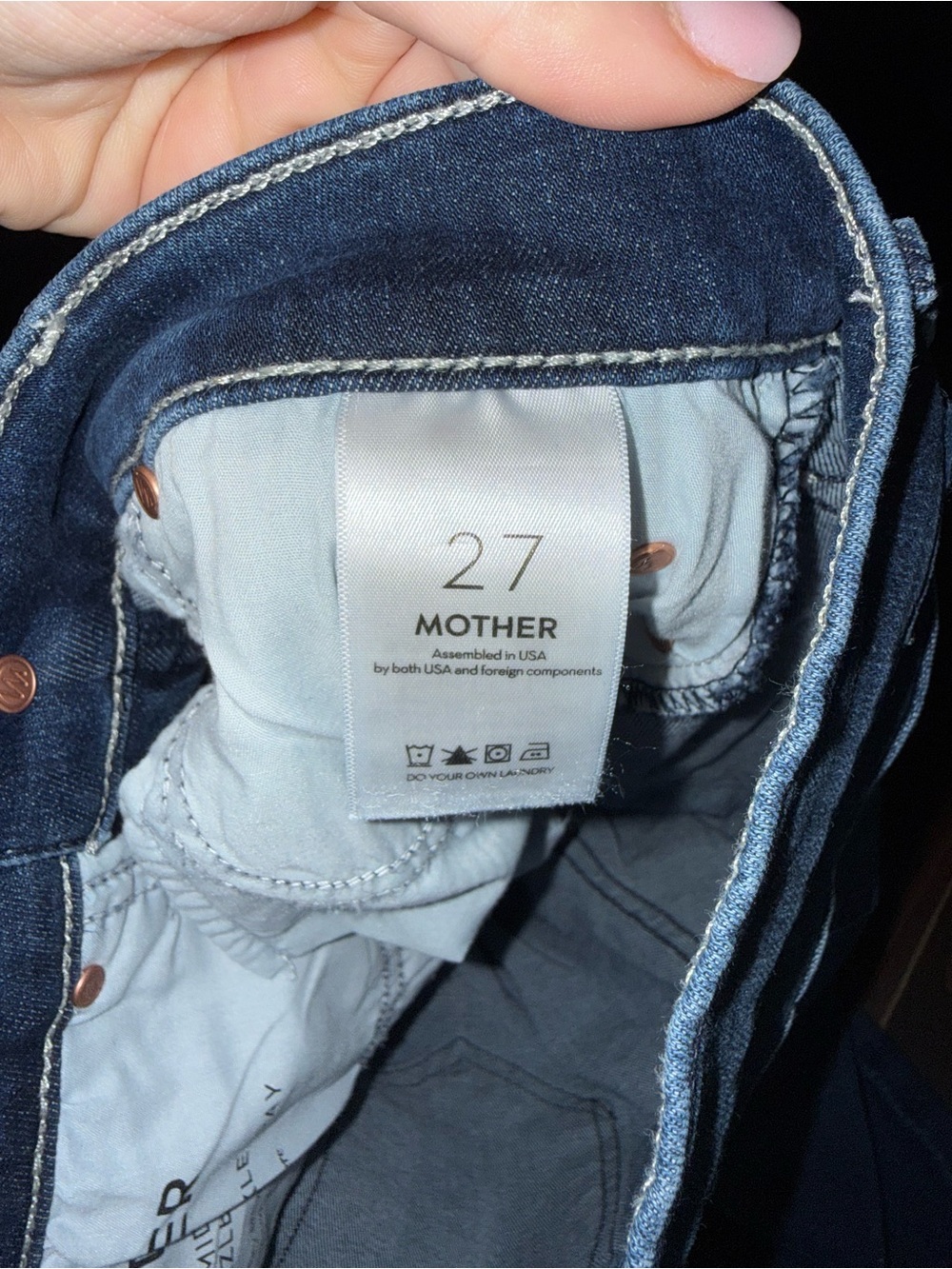 Mother Jeans The Mid Rise Dazzler Ankle Fray in Fancy Meeting You Here Size 27 - Picture 6 of 11